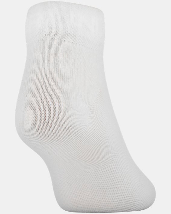 Women's UA Essential Low Cut Socks - 6-Pack, White, pdpMainDesktop image number 15